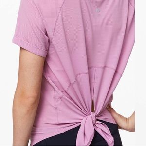 Lululemon Open Up Tie Back Tee